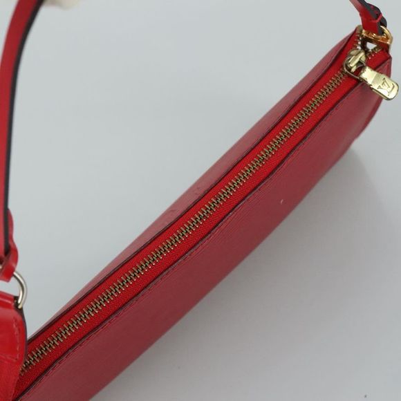 Louis Vuitton Pochette Accessoire Red Leather Clutch Bag (Pre-Owned) - Picture 14 of 16
